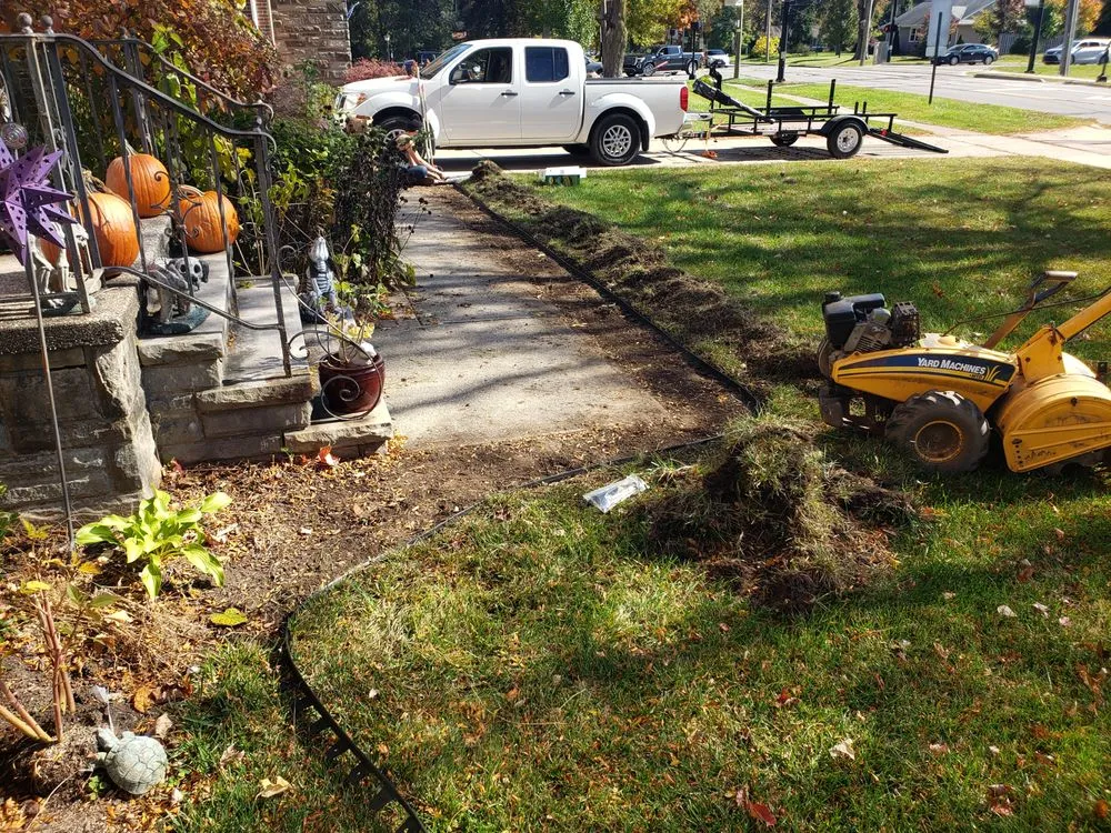 Professional landscape installation in North Olmsted, OH by McKenna & daughters lawn and home maintenance