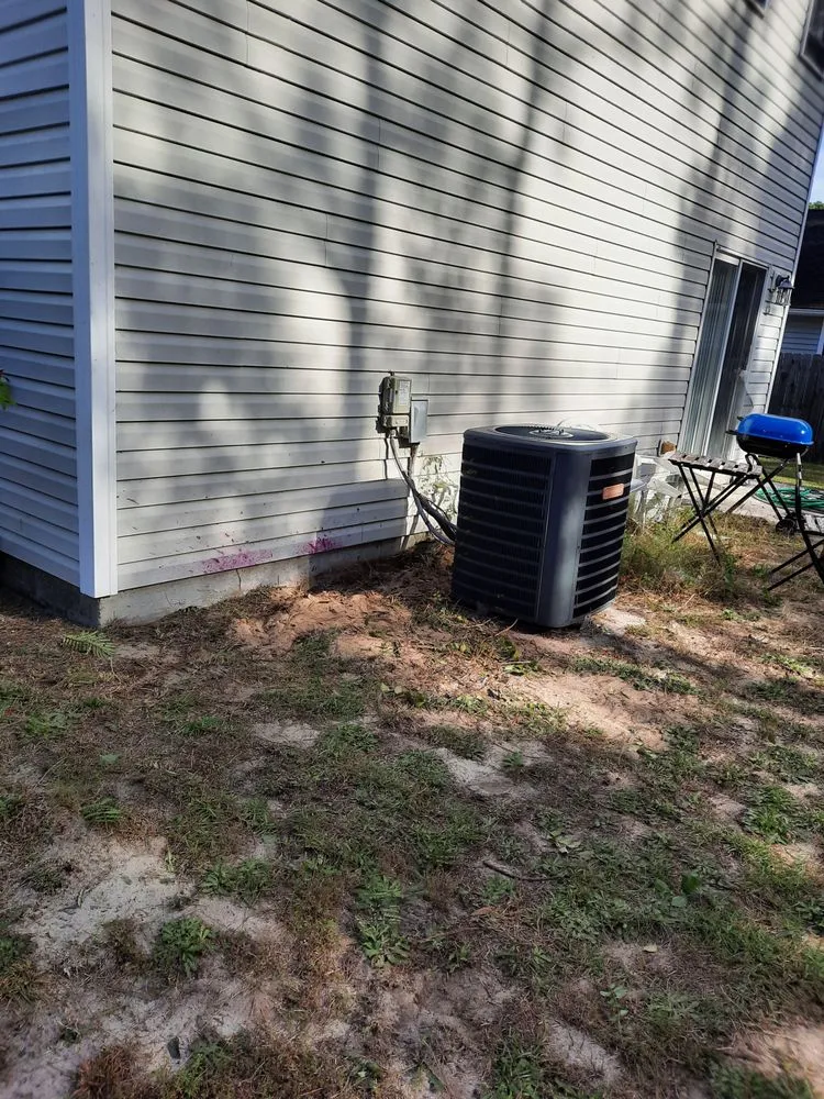 Custom landscape installation for beautiful yards in Leland, NC by McMahan Property Management