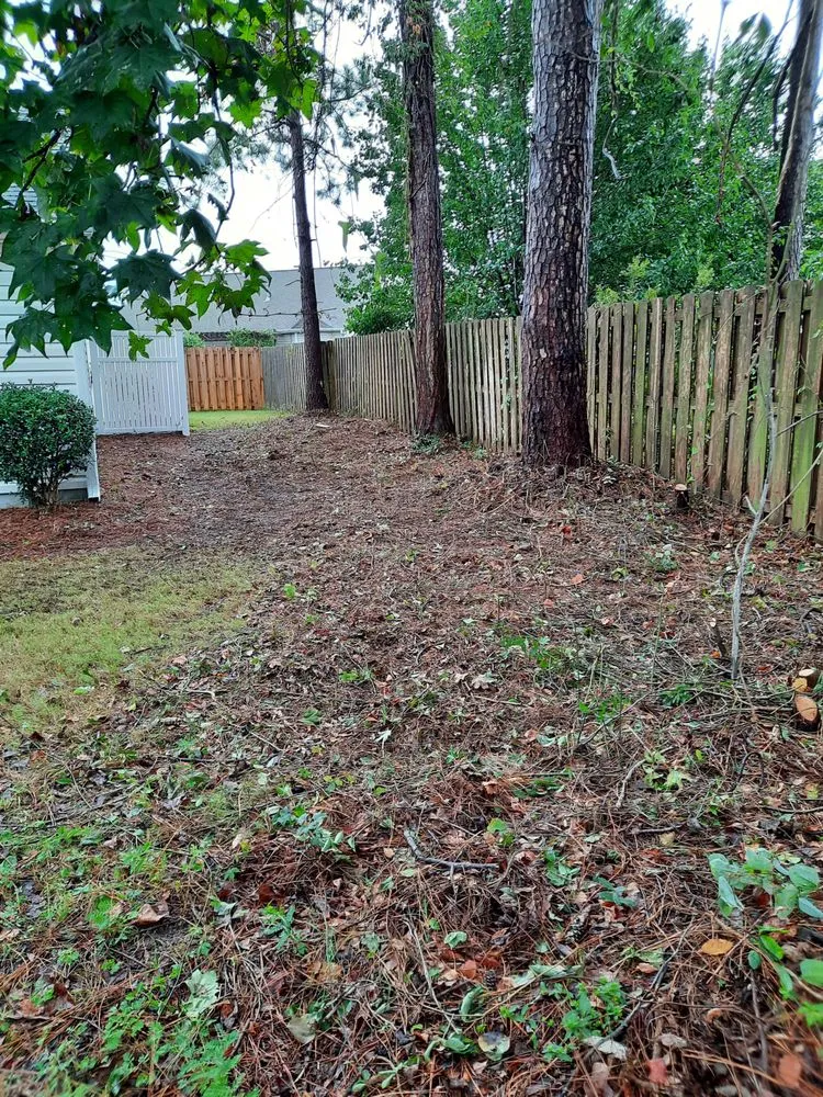 Professional yard cleanup service for residential properties across Leland, NC - McMahan Property Management