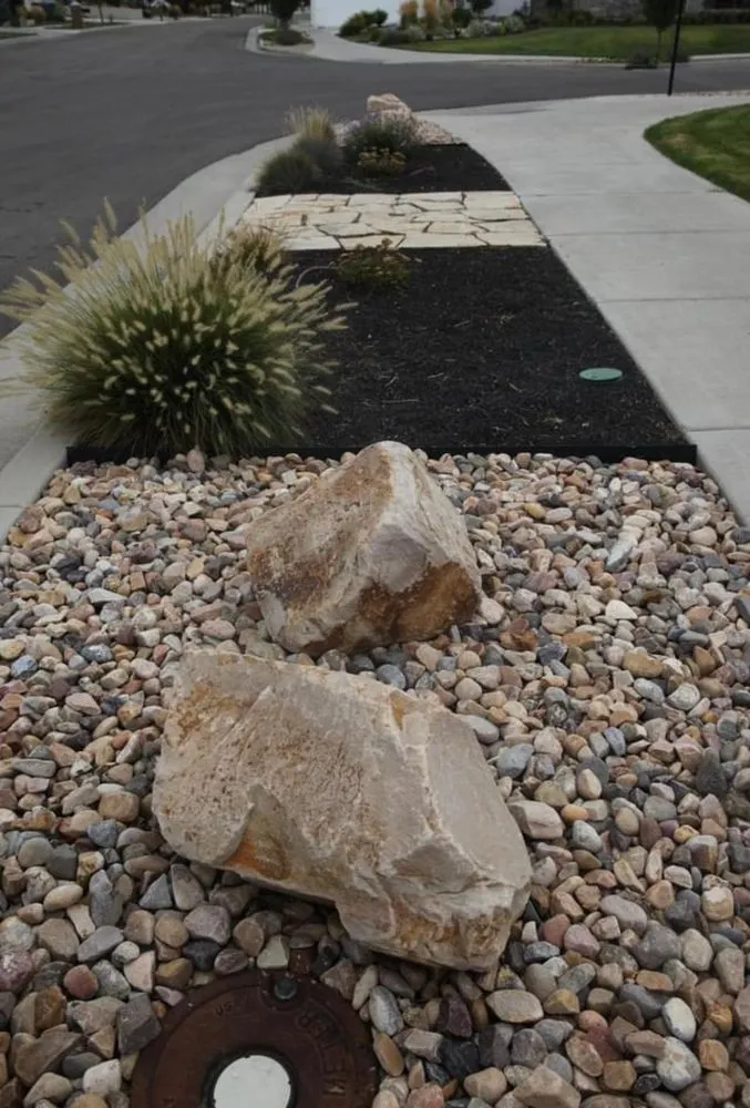 Custom landscape design in South Jordan, UT by MD Property Maintenance & Landscaping
