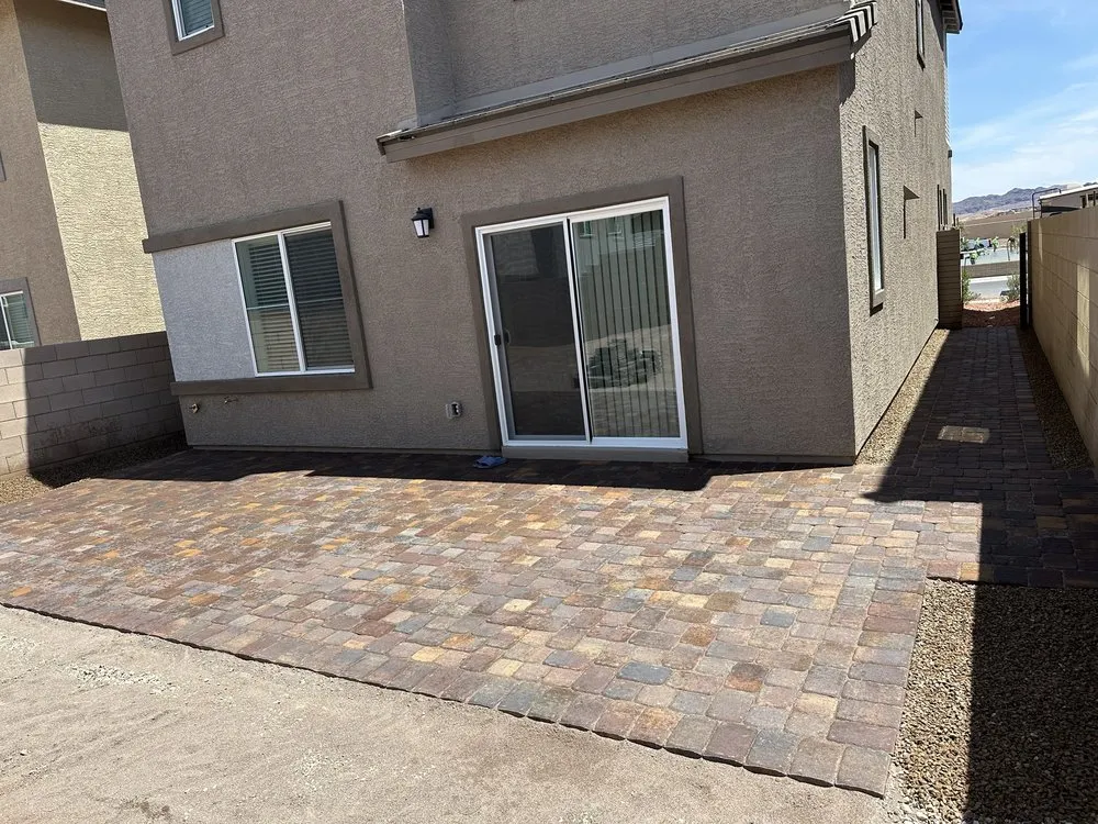 Custom yard cleanup service with custom design in Las Vegas, NV by MDJ Landscape Services