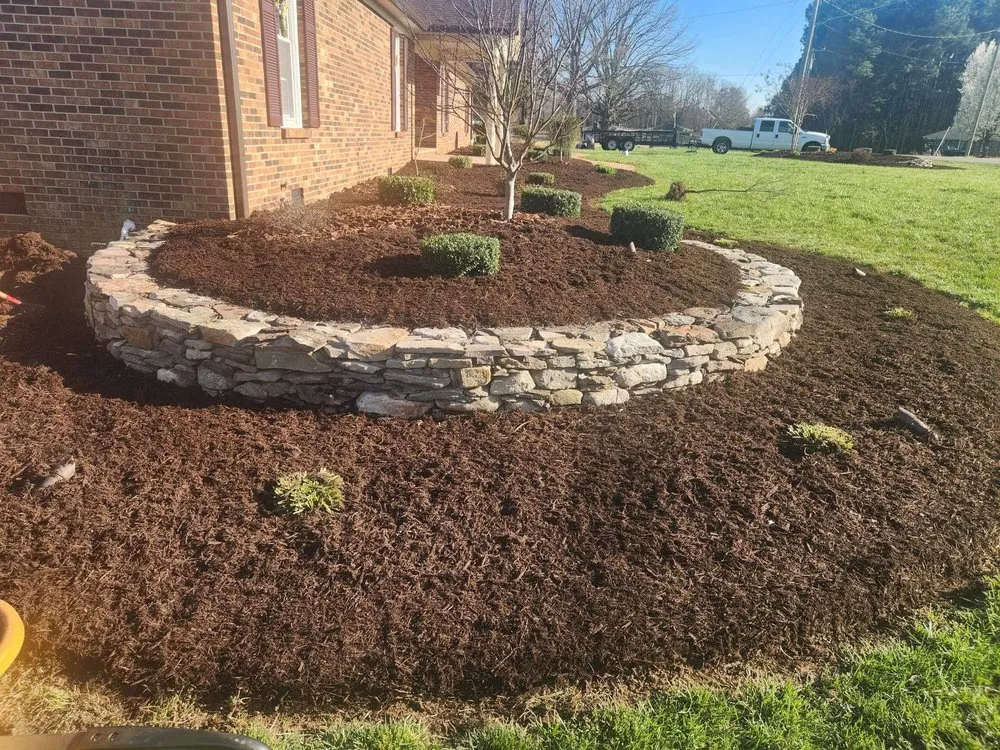 Custom landscaping services for beautiful yards in Danville, VA by Me & Myself Lawn Care