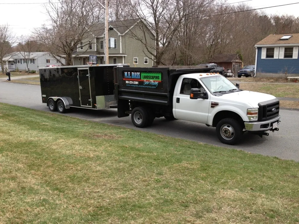 Affordable landscape installation in Burlington, MA by M.E. BASS LANDSCAPING
