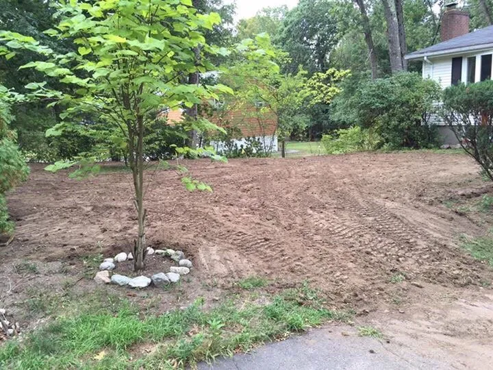 Local outdoor landscaping with custom design across Burlington, MA - M.E. BASS LANDSCAPING