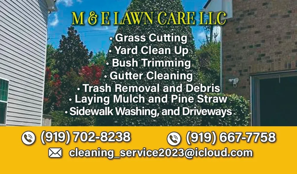 Top-rated yard maintenance in Henderson, NC - M&E Lawn Care