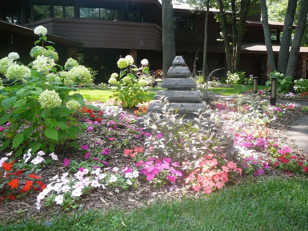 Custom residential landscaping in Menomonie, WI by Meadowlark Landscape & Design