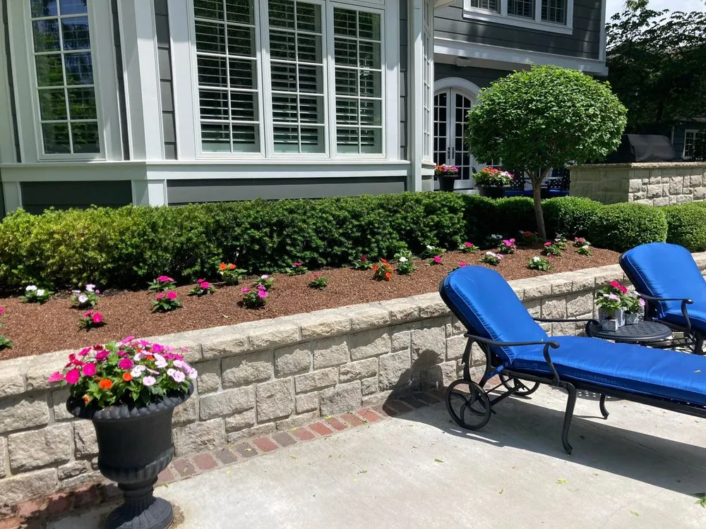 Custom residential landscaping for year-round maintenance in Merriam, KS by Mears Lawn & Landscape