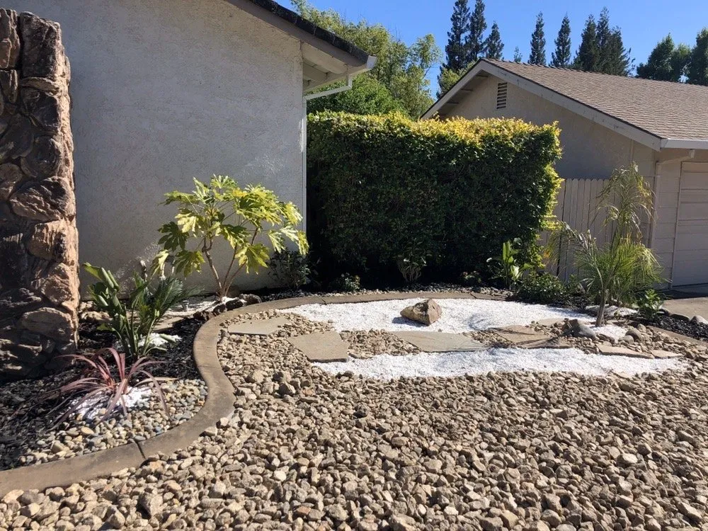 Local garden landscaping with custom design across Carmichael, CA - Medford & Daughterz Extreme Lawn Care