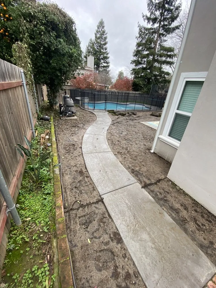 Custom landscape installation in Carmichael, CA - Medford & Daughterz Extreme Lawn Care