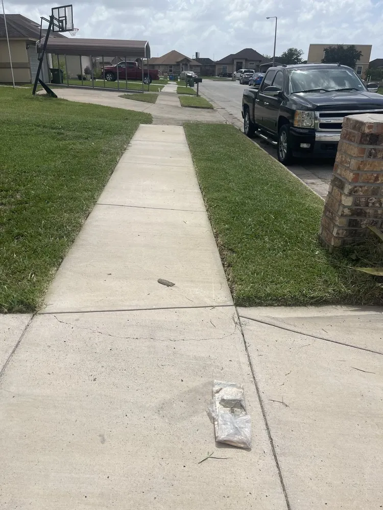 Custom landscape installation for homes in Los Fresnos, TX by Medina Yard Services