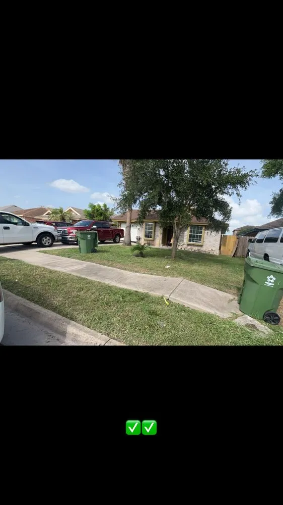 Custom landscape installation in Los Fresnos, TX by Medina Yard Services