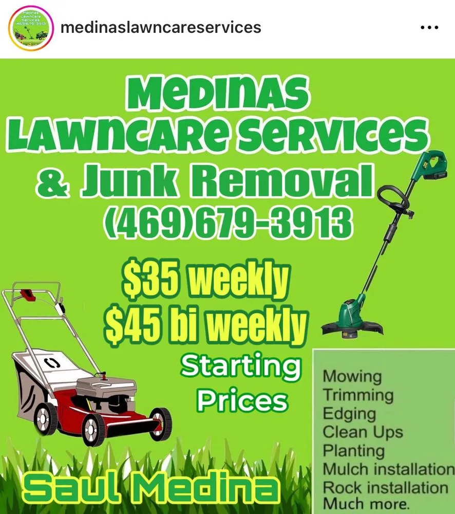 Expert lawn care service for year-round maintenance in Irving, TX by Medina’s Lawncare Services & Junk Removal