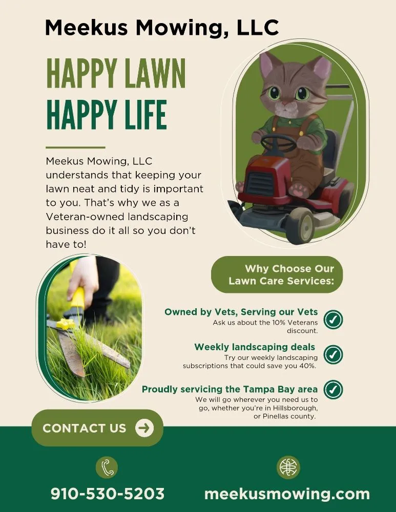 Custom residential landscaping near you in Tampa, FL by Meekus Mowing