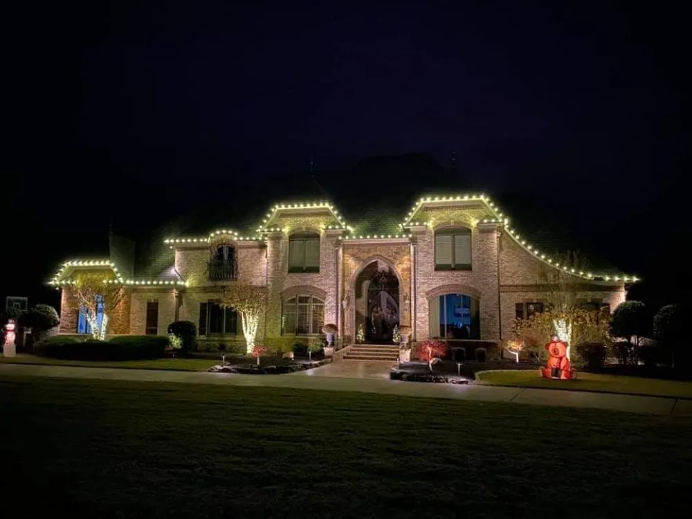 Custom landscape installation with custom design in Austin, TX by Meerk Construction and Landscaping