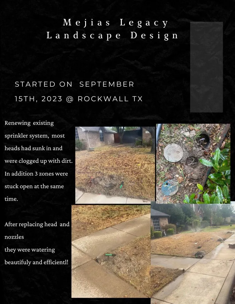 Local landscape installation in Royse City, TX by Mejias Legacy Landscaping