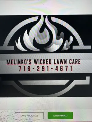 Melinkos Wicked Lawncare Logo