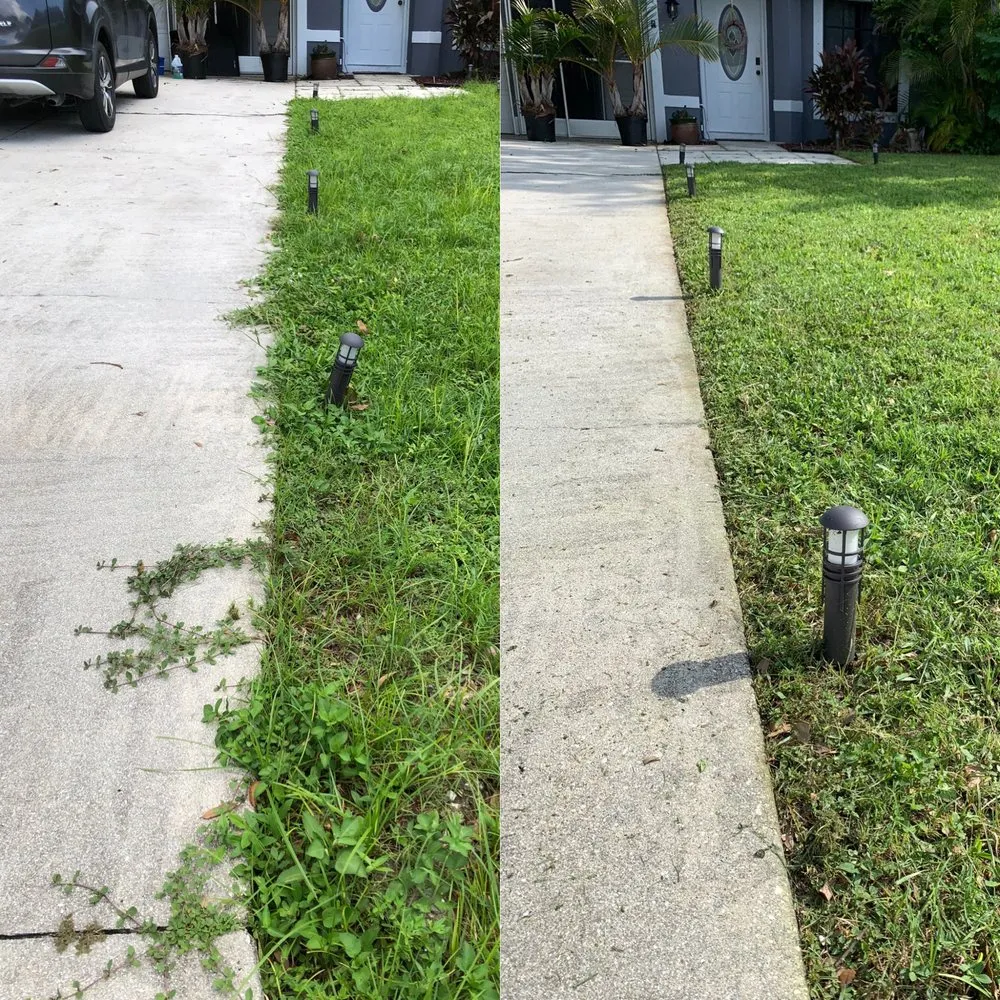 Local lawn mowing service with custom design in Fort Myers, FL by Mello's Fresh Cuts