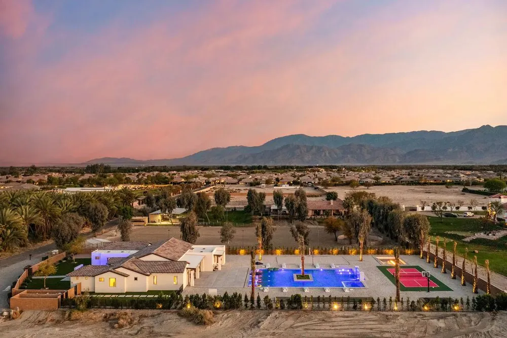 Professional lawn mowing service in Palm Desert, CA by Melos Pools and Outdoors