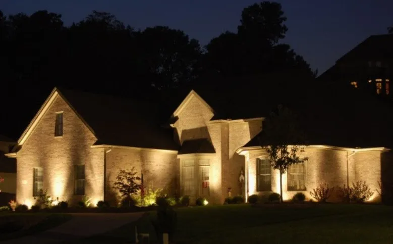 Local landscape installation with custom design in Cordova, TN by Memphis Landscape Lighting