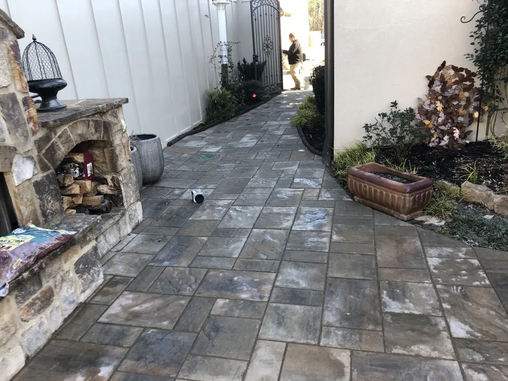 Expert landscaping services with custom design in Flowery Branch, GA by Men in Black Landscape and Hardscape Outdoor Solutions