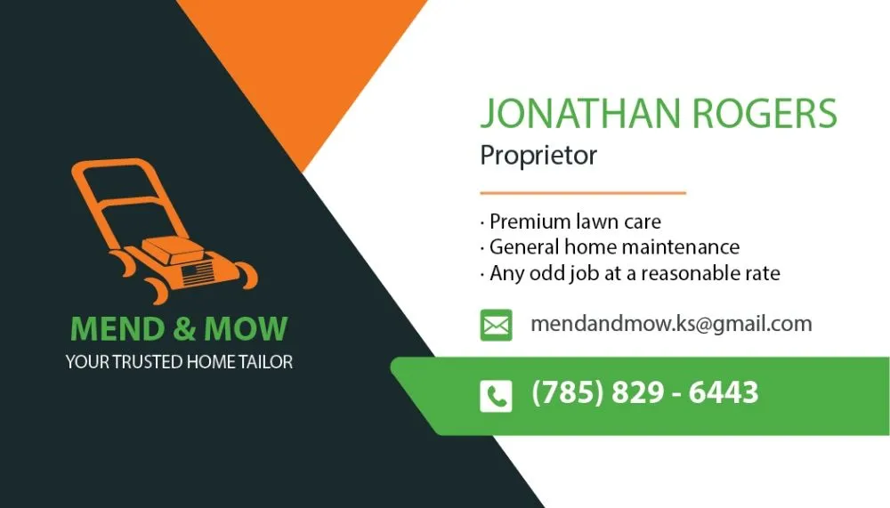 Local lawn mowing service experts serving Salina, KS - Mend And Mow