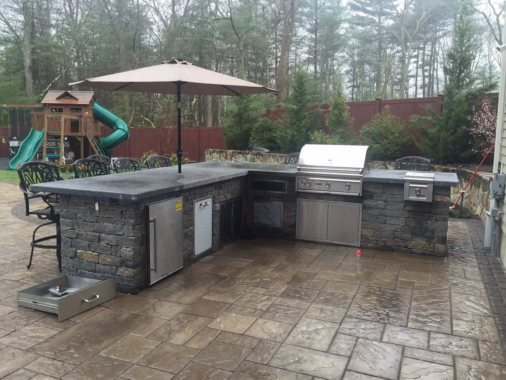 Custom residential landscaping in Boston, MA by Mendez Landscape & Masonry
