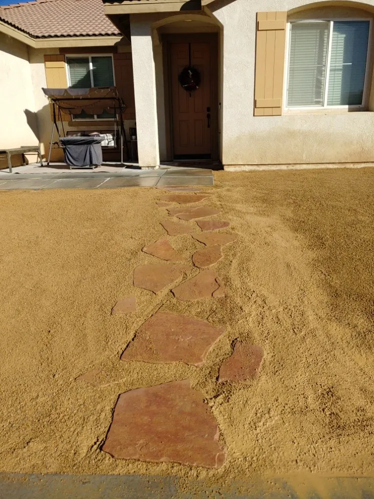 Custom outdoor landscaping for residential properties in Hesperia, CA by Mendez landscaping