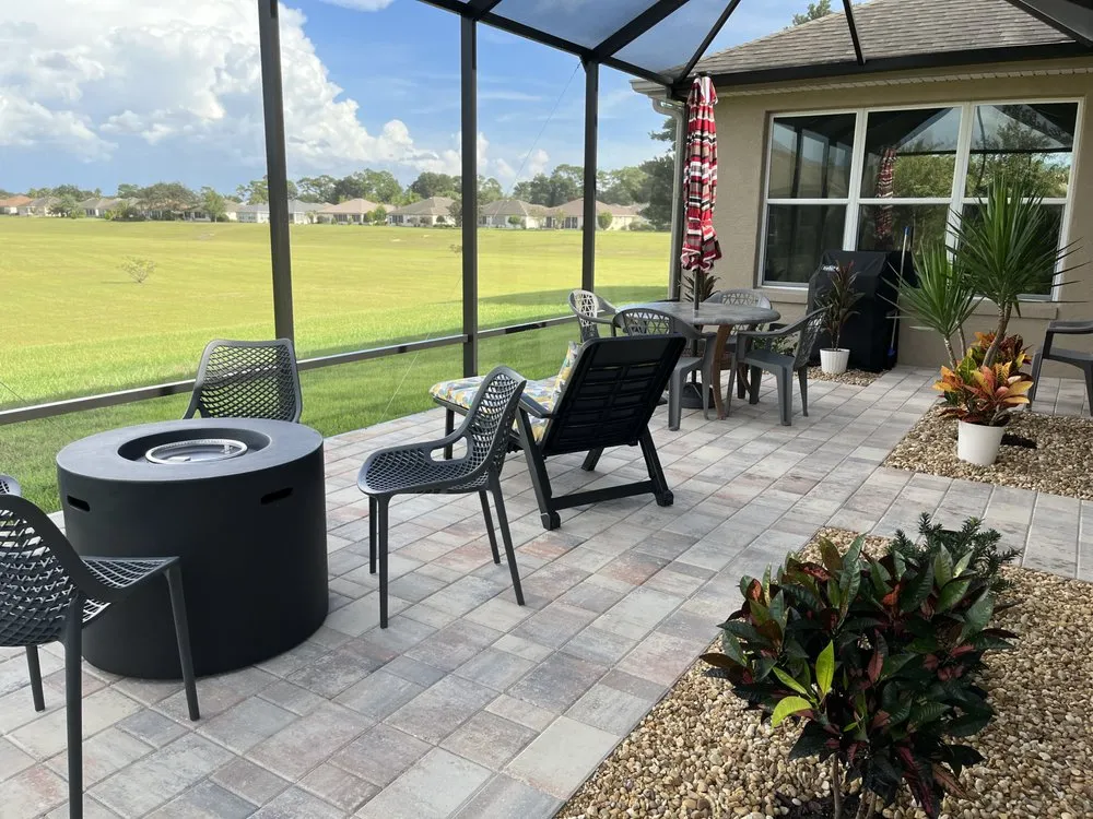 Local lawn mowing service with custom design across Summerfield, FL - Mendez Quality Pavers & Landscaping