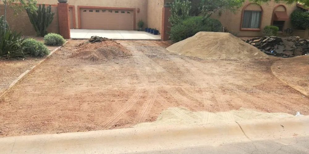 Trusted yard cleanup service for homes in Surprise, AZ by Mendez Trees & Landscaping