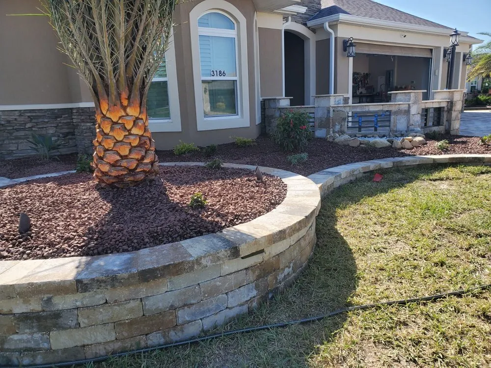 Custom residential landscaping in Wildwood, FL by Mendoza Cleaning Landscaping & More