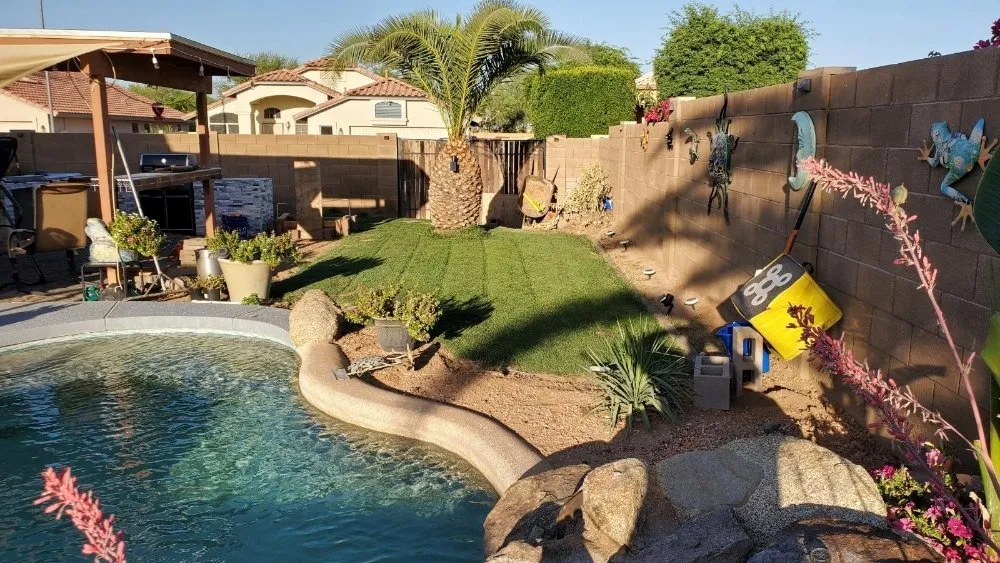 Local landscape installation for homes in Avondale, AZ by Mendoza Landscaping