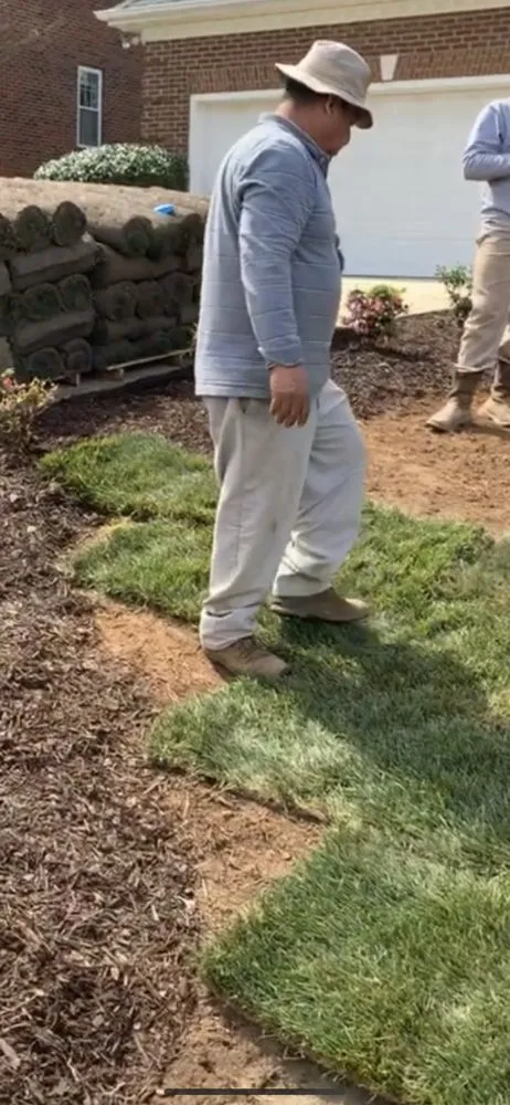 Professional landscape installation in Monroe, NC - Mendoza Lawn Care and Landscaping