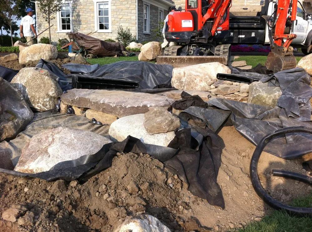 Professional landscape installation in East Amherst, NY - Menne Garden Artistry