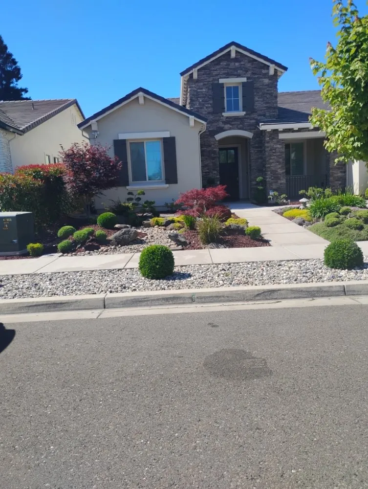Professional residential landscaping for homes across Modesto, CA - Menos Lawn Yard
