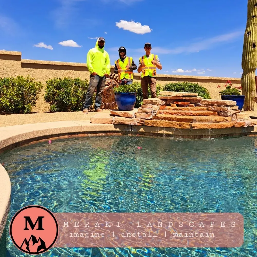 Professional outdoor landscaping in Fountain Hills, AZ by Meraki Landscapes