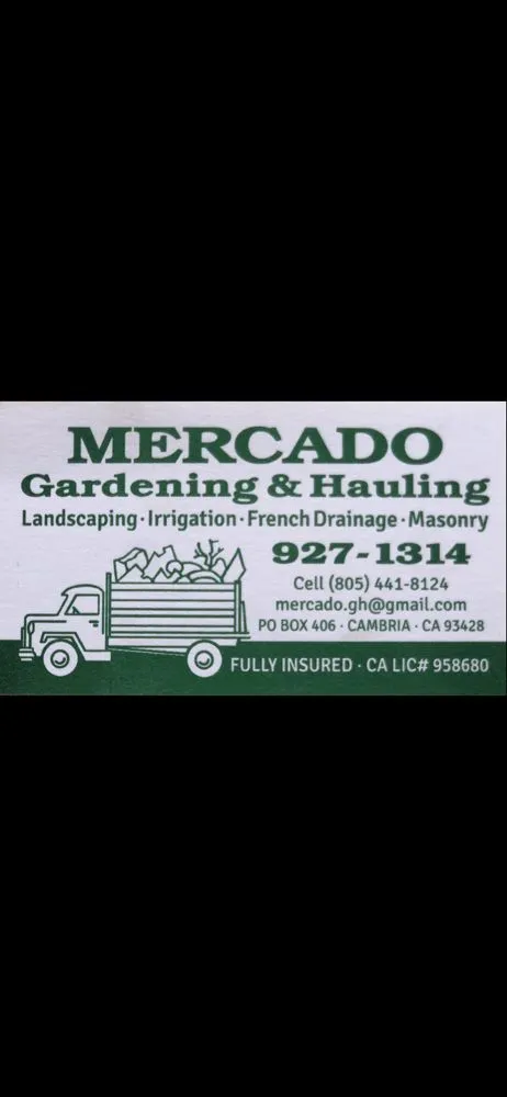 Expert landscape design in Cambria, CA - Mercado Gardening & Hauling