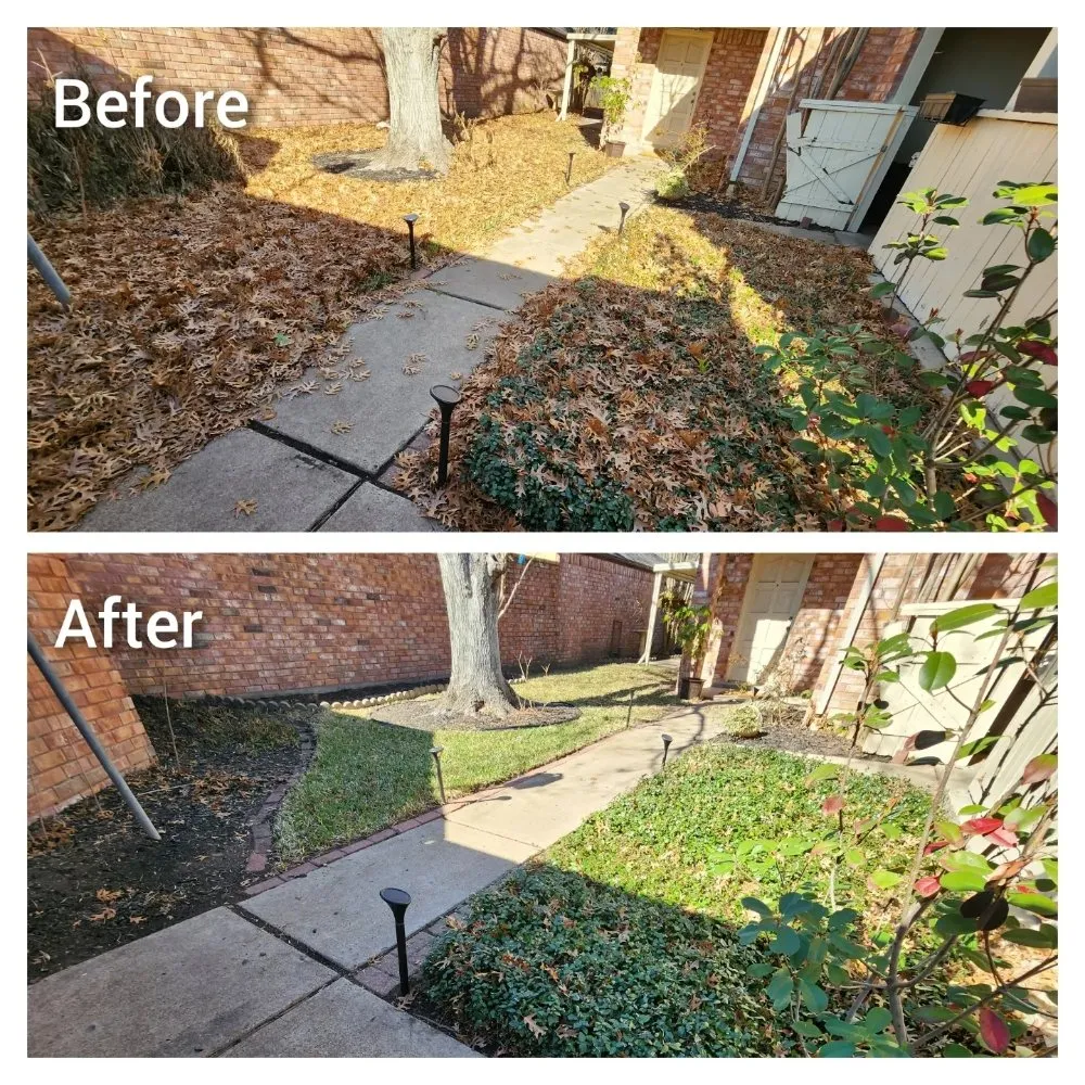 Professional landscaping services with custom design in Houston, TX by Mercado Mowers