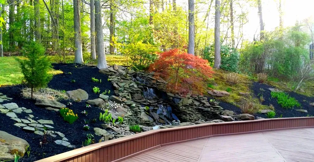 Affordable garden landscaping for residential properties in Maple Shade, NJ by Meridian Earthworks