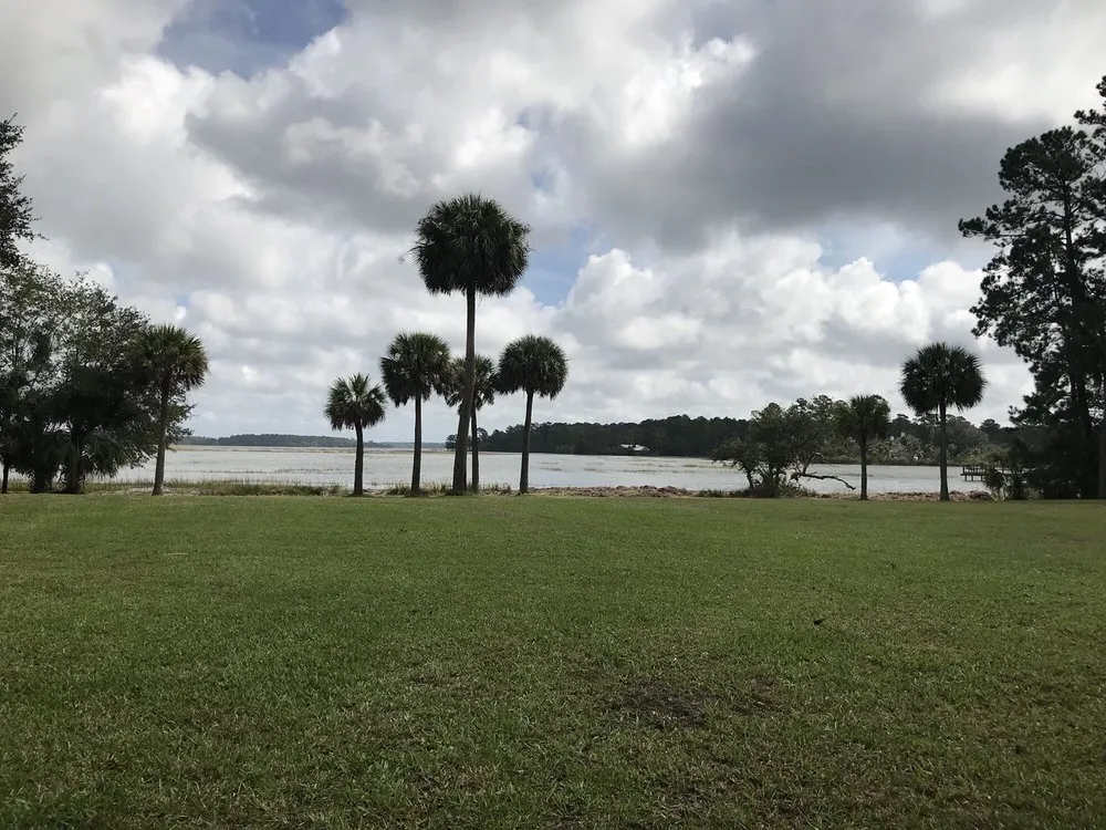 Custom yard cleanup service with custom design across Bluffton, SC - Merrick Services