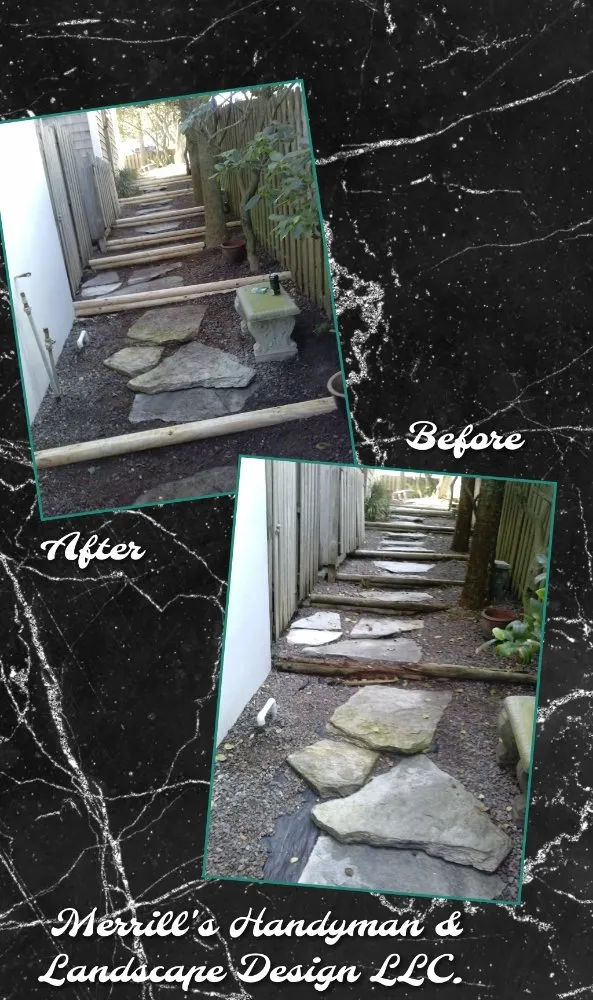 Affordable yard cleanup service for residential properties in Jacksonville, FL by Merrill's Handyman & Landscape Design
