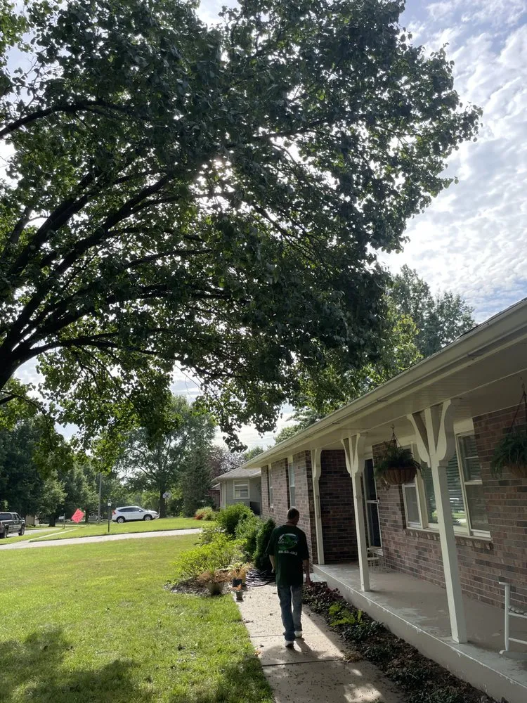 Affordable yard cleanup service for residential properties in Topeka, KS by Merten Home & Lawn Care