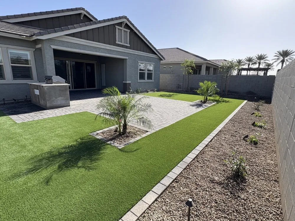 Custom lawn care service for outdoor upgrades across Queen Creek, AZ - Mesquite Landscaping