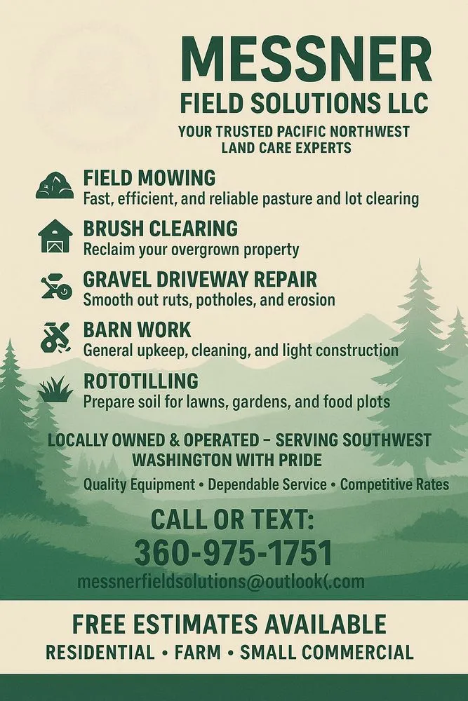 Affordable landscape design for year-round maintenance across La Center, WA - Messner Field Solutions