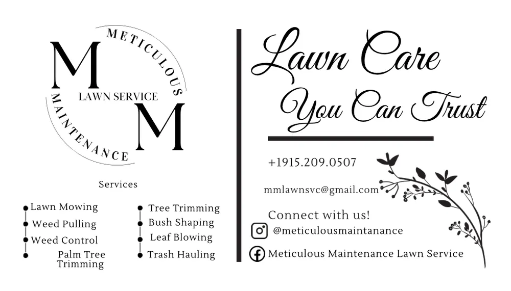 Reliable yard maintenance near you in El Paso, TX by Meticulous Maintenance Yard Care