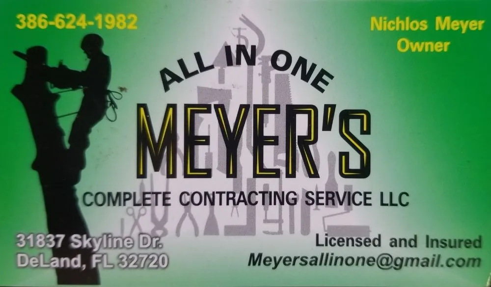 Trusted yard cleanup service experts serving DeLand, FL - Meyer's all in one complete contracting service