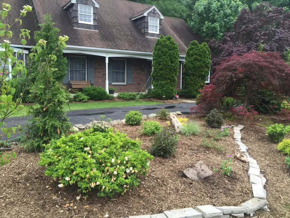 Custom landscape installation in Old Tappan, NJ by MFP Landscaping