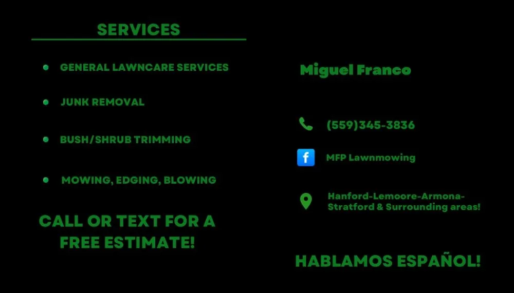 Reliable landscape design experts serving Hanford, CA - MFP Lawnmowing