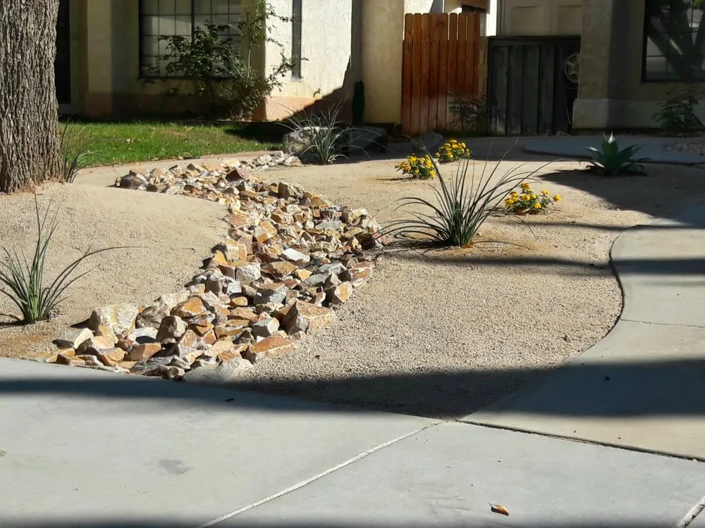 Custom garden landscaping for residential properties across Lancaster, CA - MG Landscaping