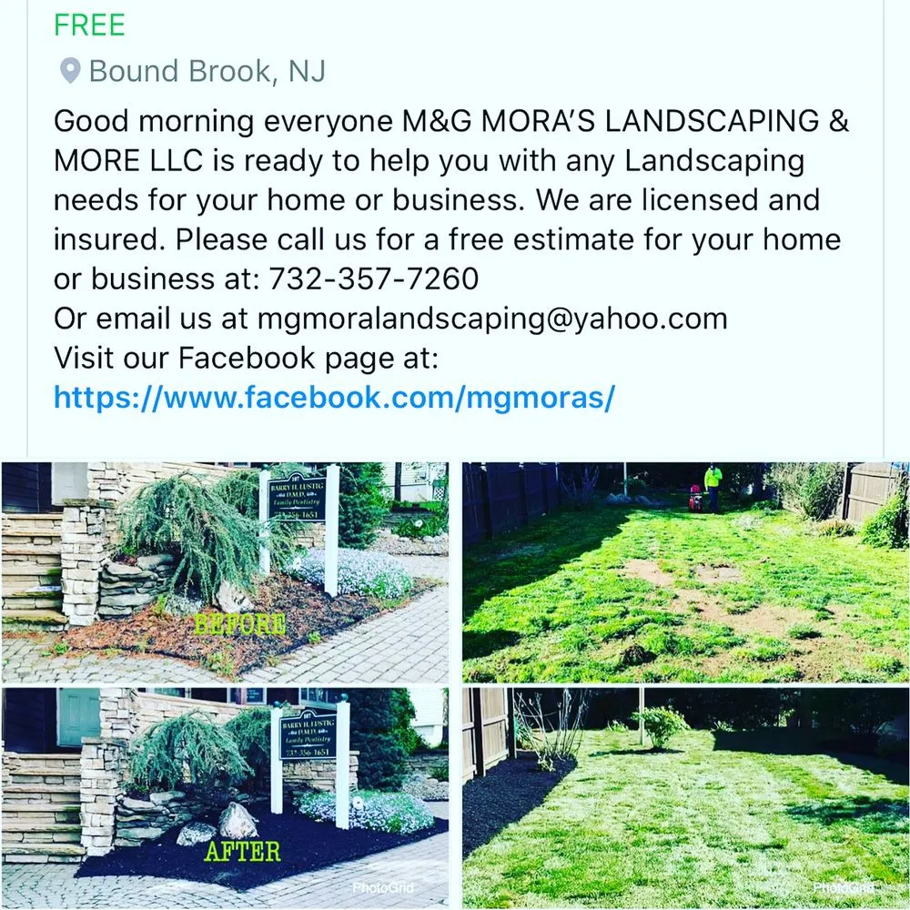 Professional lawn care service for residential properties in Bound Brook, NJ by M&G Mora's Landscaping & More