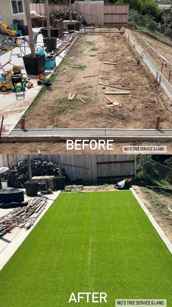 Reliable landscape installation experts serving Fallbrook, CA - MG's Tree Service & Landscaping